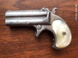 Earliest Original Remington Double Barrel DerringerNO EXTRACTOR mfg 1866Antique - 4 of 6