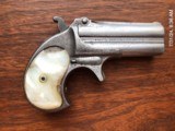 Earliest Original Remington Double Barrel DerringerNO EXTRACTOR mfg 1866Antique - 1 of 6