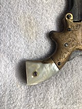 This is a .32rf Marston Three Barrel pistol made in the 1860’s. Fully engraved no FFL - 7 of 14