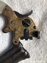 This is a .32rf Marston Three Barrel pistol made in the 1860’s. Fully engraved no FFL - 9 of 14