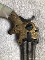This is a .32rf Marston Three Barrel pistol made in the 1860’s. Fully engraved no FFL - 2 of 14