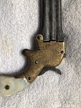 This is a .32rf Marston Three Barrel pistol made in the 1860’s. Fully engraved no FFL - 6 of 14