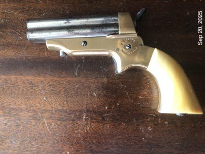 Antique 1859 Gold Sharps .30rf Ivory Grips Four Barrel Pepperbox. No FFL required.