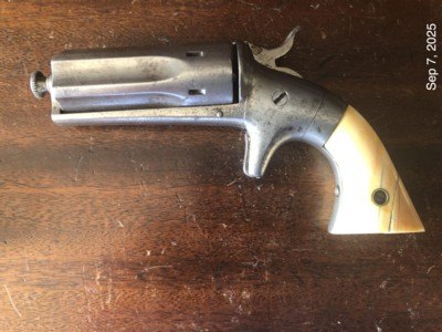 Antique Bacon Pepperbox .22 Revolving Barrels Ivory Grips No FFL