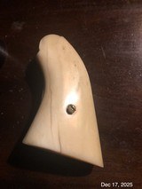 Pair of High Quality bone grips. Made for 1858 Remington. Well matched from side to side and look great. Comes with screw. Best quality. - 2 of 3
