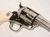 Colt SAA Nickel w/Ivory Grips - 4 of 11