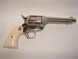 Colt SAA Nickel w/Ivory Grips - 1 of 11