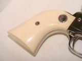 Colt SAA 44-40 Nickel w/Ivory Grips - 7 of 10