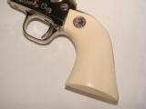 Colt SAA 44-40 Nickel w/Ivory Grips - 3 of 10