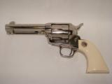 Colt SAA 45 Nickel w/Ivory - 1 of 8