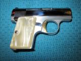 Browning 1905-FN Second Variation 25acp. Nickel Pistol Un-Fired ! Original Browning Soft Case, Bought April 14, 1965- 2 of 15