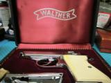 Walther PPK Bright Chrome Finish,
New ! in the Factory Presentation Box, Made in Germany, Dec. 1964 - 17 of 19