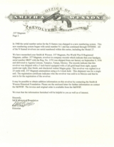 Registered .357 Smith & Wesson shipped September 9, 1936 - 12 of 15
