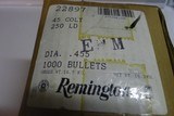 Remington 45 caliber Cast reloading bullets