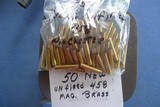50 PPIECES OF NEW UNFIRED WW 458 MAGNUM BRASS - 1 of 5