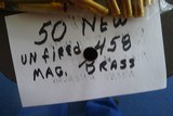 50 PPIECES OF NEW UNFIRED WW 458 MAGNUM BRASS - 5 of 5