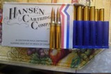 ONE BOX OF
20
150 GR. FULL METAL JACKED BULLETS 30-06 SOLD BY HANSEN CARTRIDGE CO - 2 of 2