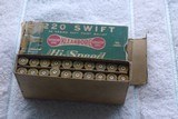 VERY early REMINGTON 220 SWIFT BOX WITH /WITH DOG BONE IMAGE FIRED CASES - 5 of 5