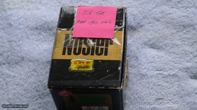 PARTIAL BOX 130 EACH 55 GR CAL.22