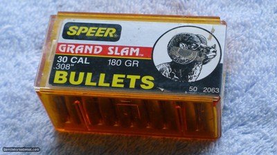30 CALIBER 180 GR. SPEER GRAND SLAM BULLETS