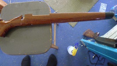 semi inletted claro walnut stock for Remington 700BDL - Image 4 of 9