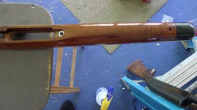 semi inletted claro walnut stock for Remington 700BDL - Image 6 of 9