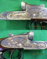 Matched Pair of Garbi SxS "Gold Sabel" 12 Gauge Shotguns with English wood - 3 of 15