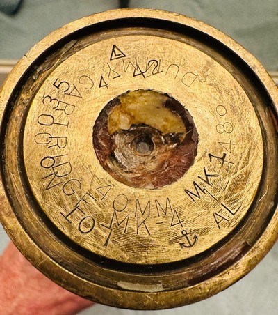 WW2 US 40 MM NAVAL ARTILLERY SHELLDEWATT - Image 2 of 5