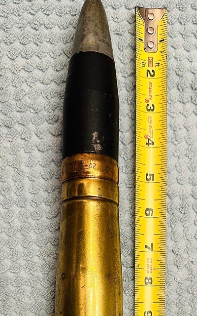WW2 US 40 MM NAVAL ARTILLERY SHELLDEWATT - Image 3 of 5