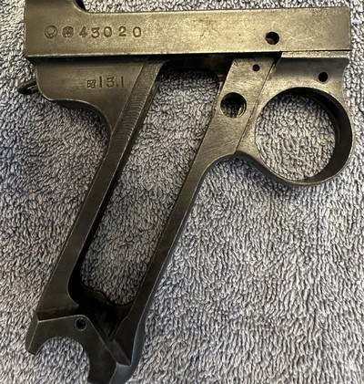 Japanese Nambu Type 14 Frame and Trigger Guard - Image 1 of 6