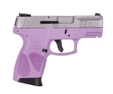 Taurus G2C 9mm 3.25 Stainless Steel 12rd Light Purple Frame/Grip 1-G2C939-12LP - 1 of 1