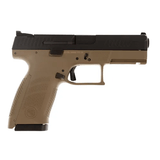 CZ-USA CZ P-10 C, 9mm, Compact, (2)-15Rd, FDE, 4.02" Night Sights - 91521 - 1 of 1