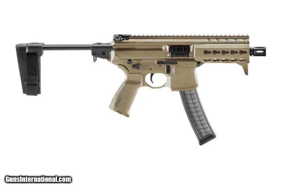 Sig Sauer SIGMPX, 9MM, Pistol, 4.5IN, PDW, FDE, SEMI, Collapsible PSB ...