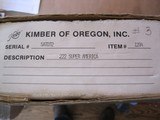 Kimber of Oregon Super America M-84 222 remingtion NIB - 4 of 8