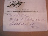 Kimber of Oregon M-82 Custom Classic 25-20 NIB from Earl Kelly Collection - 9 of 9