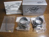 NIB Kimber of Oregon QD LEVER RINGS #4005x Matt Finish Flat bottom - 1 of 3