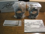 Kimber of Oregon Lever Rings NIBQuick Detachable M-82 M-84 M-89BGR Rings - 1 of 4