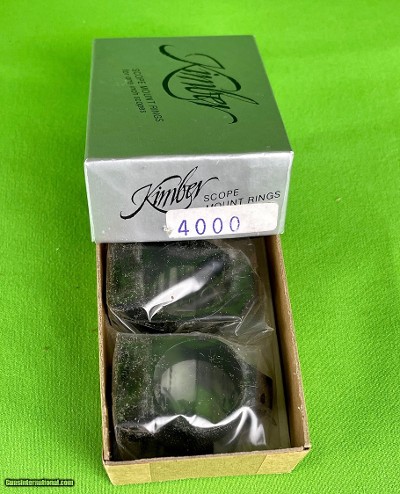 Kimber of Oregon Lever Rings Quick Release NIB for Grooved Receiver Actions