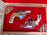 (2)Smith & Wesson model 36's NIB, Nickel, 2" Ported, StagGrips FREE Layaway - 1 of 15