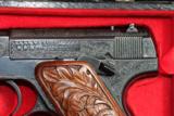1923 Colt pre-woodsman Beautifully Engraved 22LR & display case automatic pistol - 3 of 13