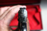 1923 Colt pre-woodsman Beautifully Engraved 22LR & display case automatic pistol - 5 of 13