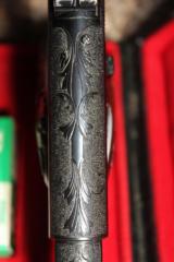 1923 Colt pre-woodsman Beautifully Engraved 22LR & display case automatic pistol - 8 of 13