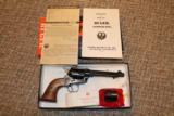 Ruger Old Model 3 screw Single six 1971 unfired in original box 22LRw/ 22 mag cylinder - 1 of 9