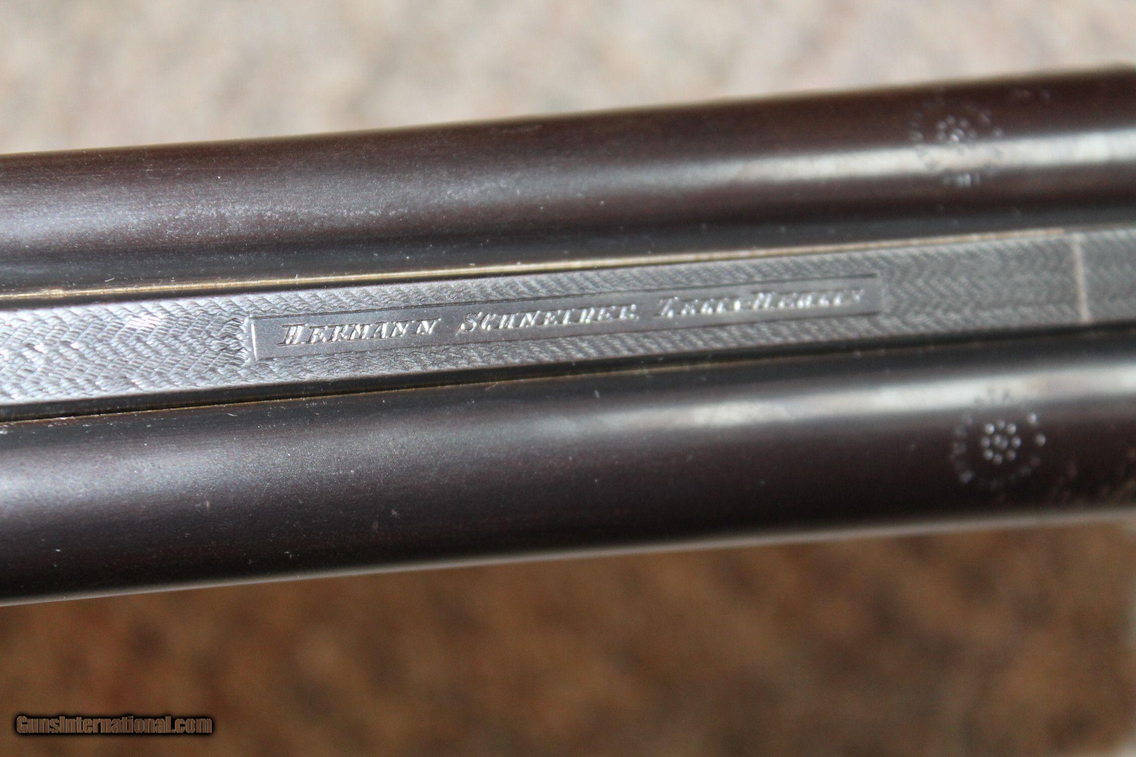 Herman Schneider Zella Mehlis German Cape Combination double Rifle ...