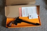 an unfired ruger blackhawk .357 maximum.
10 1/2" barrel.
1984.
only made 3 years.
very rare in the original box with manuals. - 1 of 7