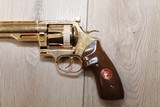 Dan Wesson model 44 2nd amendment Commemorative 44 magnum gold plated in display case 1 of 750 - 7 of 12