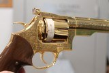 Dan Wesson model 44 2nd amendment Commemorative 44 magnum gold plated in display case 1 of 750 - 8 of 12