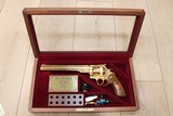 Dan Wesson model 44 2nd amendment Commemorative 44 magnum gold plated in display case 1 of 750 - 1 of 12