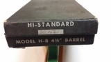 High Standard HB Post-War Model, 22 CAL Semi-Auto Pistol – Excellent - 14 of 15