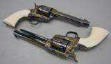 COLT, SAA Revolvers, Gold Inlayed & Engraved w/ Ivory Grips, Consecutive Pair, - 4 of 20